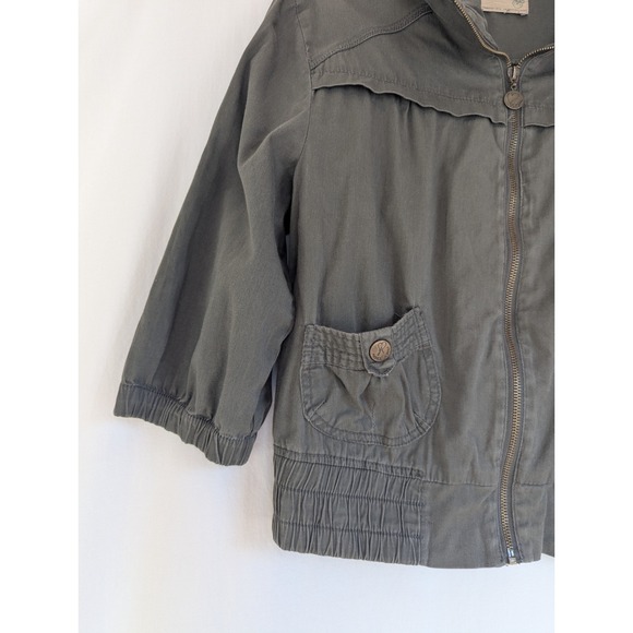 VTG Ashley Utility Jacket Teens Sz XL Outerwear International Lightweight Khaki - Picture 5 of 9